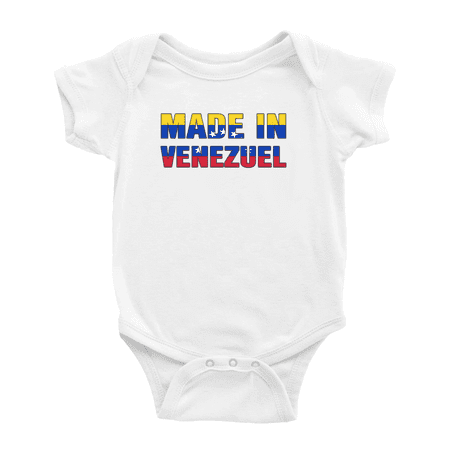 

Made In Venezuel Funny Baby Clothing Bodysuits Boy Girl Clothes