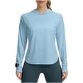 thumbnail image 7 of Mittory Women's Sun Shirt Hoodie Rash Guard Long Sleeve SPF UV Protection T-Shirts UPF 50+ Hiking Quick Dry Lightweight, 7 of 7