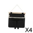 thumbnail image 1 of Bolsa de almacenamiento Soledad 4 piezas colgante 3 bolsillos para accesorios pequeños armario cocina 25 cm x 6 cm x 23 cm, 1 of 10