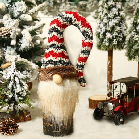 

ZHIYU Bottle Cap Bag Christmas Decoration Decoration Bottle Holiday Clothing Bottle Gift Packaging Cap