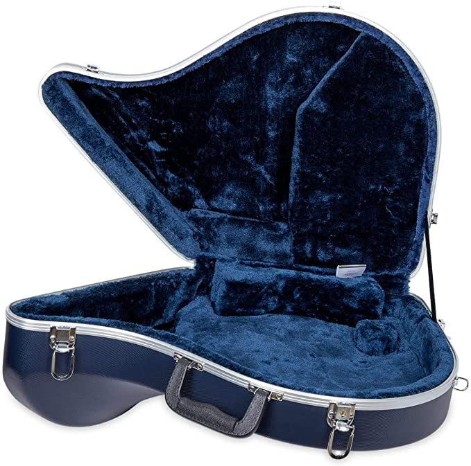 Crossrock ABS Molded Black French Horn Case