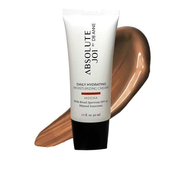Crema hidratante diaria SPF 40 Protector solar mineral teñido Bloqueador de luz azul y de amplio espectro Sin fragancia para pieles sensibles Disponible en dos tintes transparentes 1.7 oz
