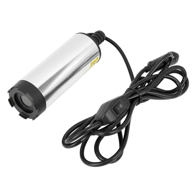 30l/min 12V 51mm DC Electric Submersible Pump Diesel Water Oil Transfer Tool with Cigarette Lighter for Car