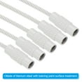 thumbnail image 4 of Uxcell 6 Inch Wire Keychain Cable Titanium Steel Key Ring Loop for Outdoor Hiking, White, 10 Pack, 4 of 6