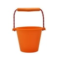thumbnail image 2 of EeaseMX Cubo plegable portátil de silicona multifunción para agua, juguetes para niños para playa, baño y exterior (naranja), 2 of 8