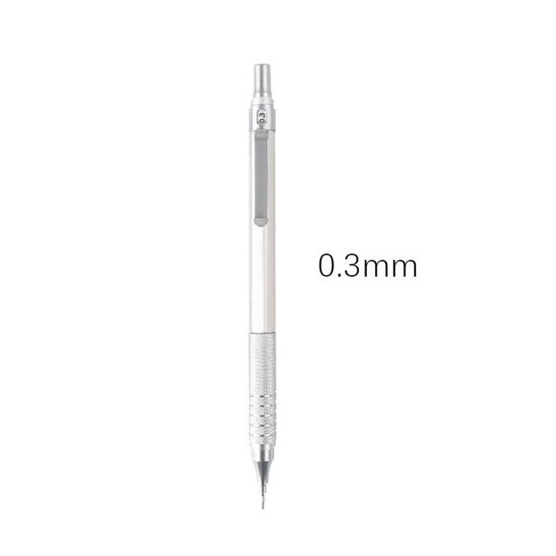 Lápiz especial de 0,3 mm para dibujo automático en metal, 0,5 mm, 0,7 mm y 2,0 mm, con centro de gravedad bajo y grabado de logotipos de tacto pesado