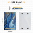 thumbnail image 3 of Iauyy Modern Square Bathroom Tray with Handles - Acrylic & Aluminum Alloy Vanity Countertop Organizer ，Golden Glitter Swirls, 3 of 7