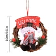 thumbnail image 6 of Christmas Decoration Wreath Door Hanging for Christmas Decorations Door Window Indoors Outdoors Decor, 6 of 6