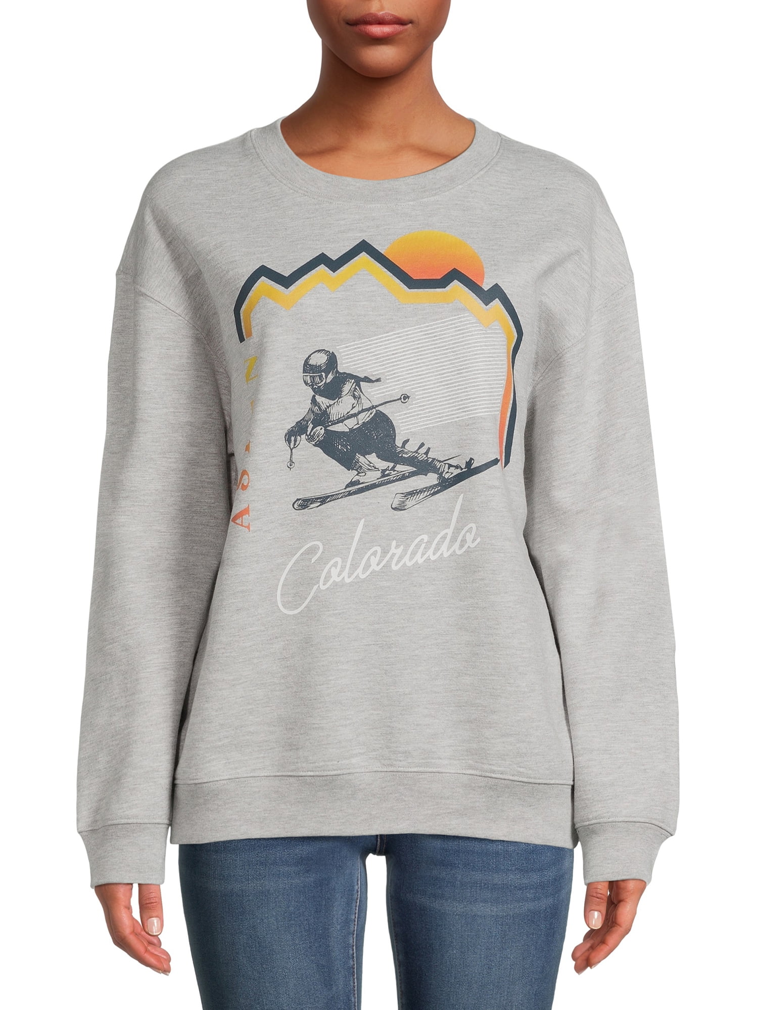 LICENSE Colorado Women's Pullover Fleece Top with Long Sleeves