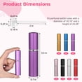 thumbnail image 5 of 35 Mini Refillable Perfume Atomizers, 0.17 oz Travel Spray Bottles, Empty Scent Dispenser with Refill Pumps, Leak-Proof Portable Containers for Men and Women, 5 of 6