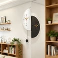 thumbnail image 5 of WMQPNNS Modern Corner Clock Stylish Double Clock Induction Luminous Corner Clock Bedroom Silent Corner Clock with Digital Scale, 5 of 5