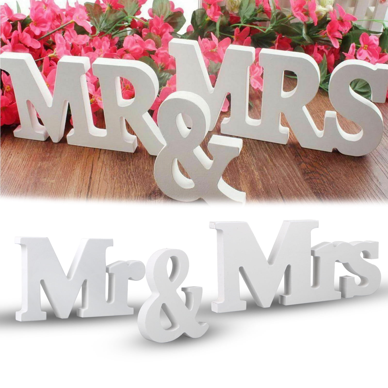 Red Ocean Please Write Your Good Wishes To The Brand New Mr & Mrs Wooden Freestanding Plaque Wedding Sign Table Decoration