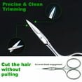 thumbnail image 3 of EXLEAF 2026 New Nose Hair Scissors and Eyebrow Scissors Set,2Pcs Beauty Scissor for Ear Hair,Mustache/Beard Trimming,Straight and Rounded Tip Small Facial Hair Grooming Scissors for Men and Women, 3 of 7