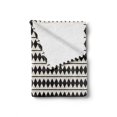 thumbnail image 2 of Chevron Soft Flannel Fleece Blanket, Retro Zigzag Pattern with Horizontal Stripes and Rhombus Shapes Grunge Effect, Cozy Plush for Indoor and Outdoor Use, 50" x 60", Ivory and Black, by Ambesonne, 2 of 6