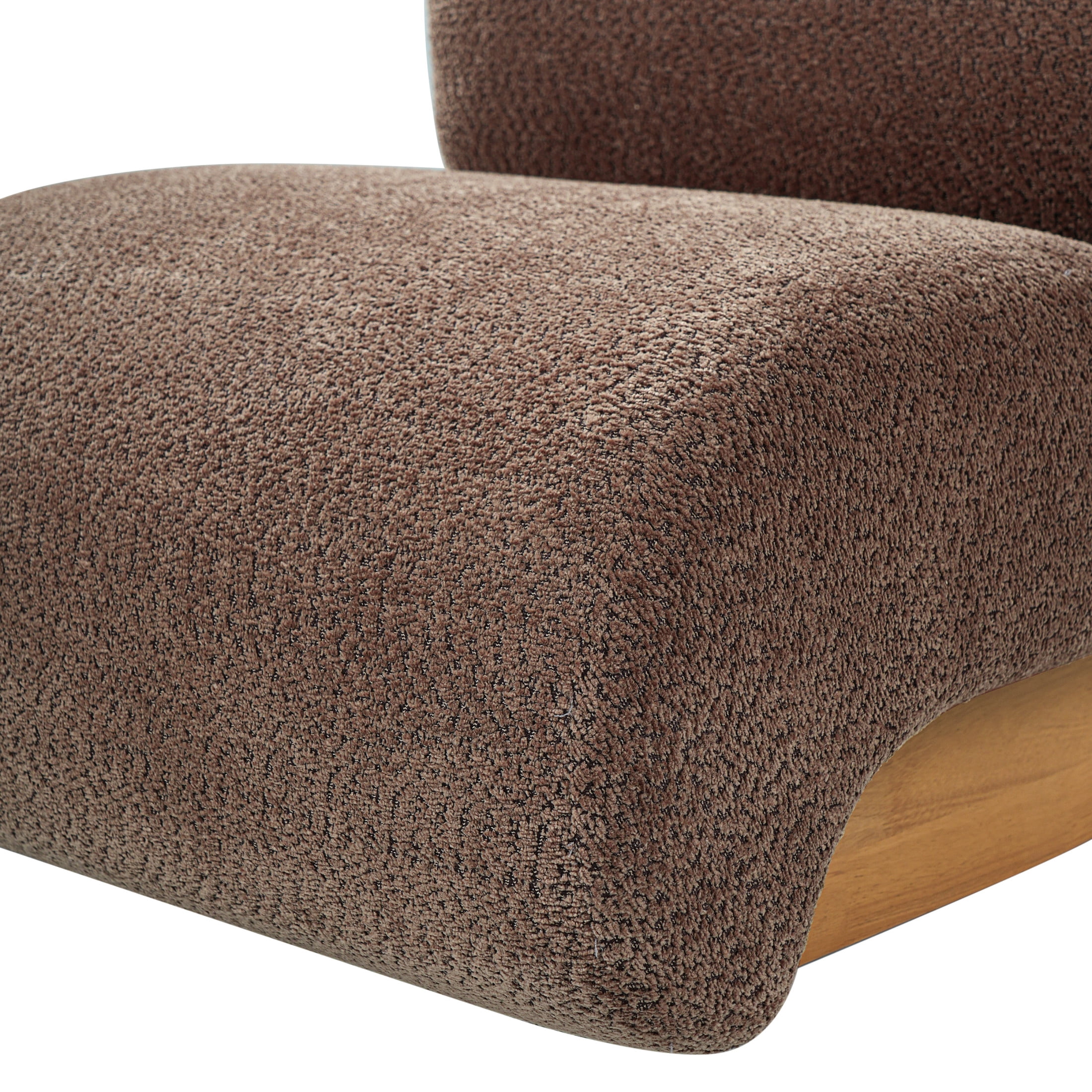 Christopher Knight Home 28.9" Boucle Accent Lounge Chairs with Curved Backrests, Set of 2, Brown