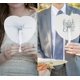 thumbnail image 5 of Fong Fong 24 Pcs Wedding Paper Fans Heart Shaped White Paper Fans Foldable Pocket Fan For Wedding Favor Party Bag Filler, 5 of 5