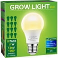 thumbnail image 3 of Briignite Bombillas de crecimiento, bombilla LED A19, bombilla de crecimiento de espectro completo, bombillas de plantas con base E26, bombilla de cultivo de 11 W equivalente a 100 W, luz de crecimien, 3 of 4