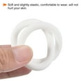 thumbnail image 4 of Uxcell Key Ring Bracelet Silicone Wrist Keychain Circle Wristlet Keyrings, White, 4 of 7