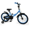 thumbnail image 1 of Costway 18 Inch Kids Bike with Training Wheels Dual Brakes Adjustable Seat Handlebar Height, 1 of 10