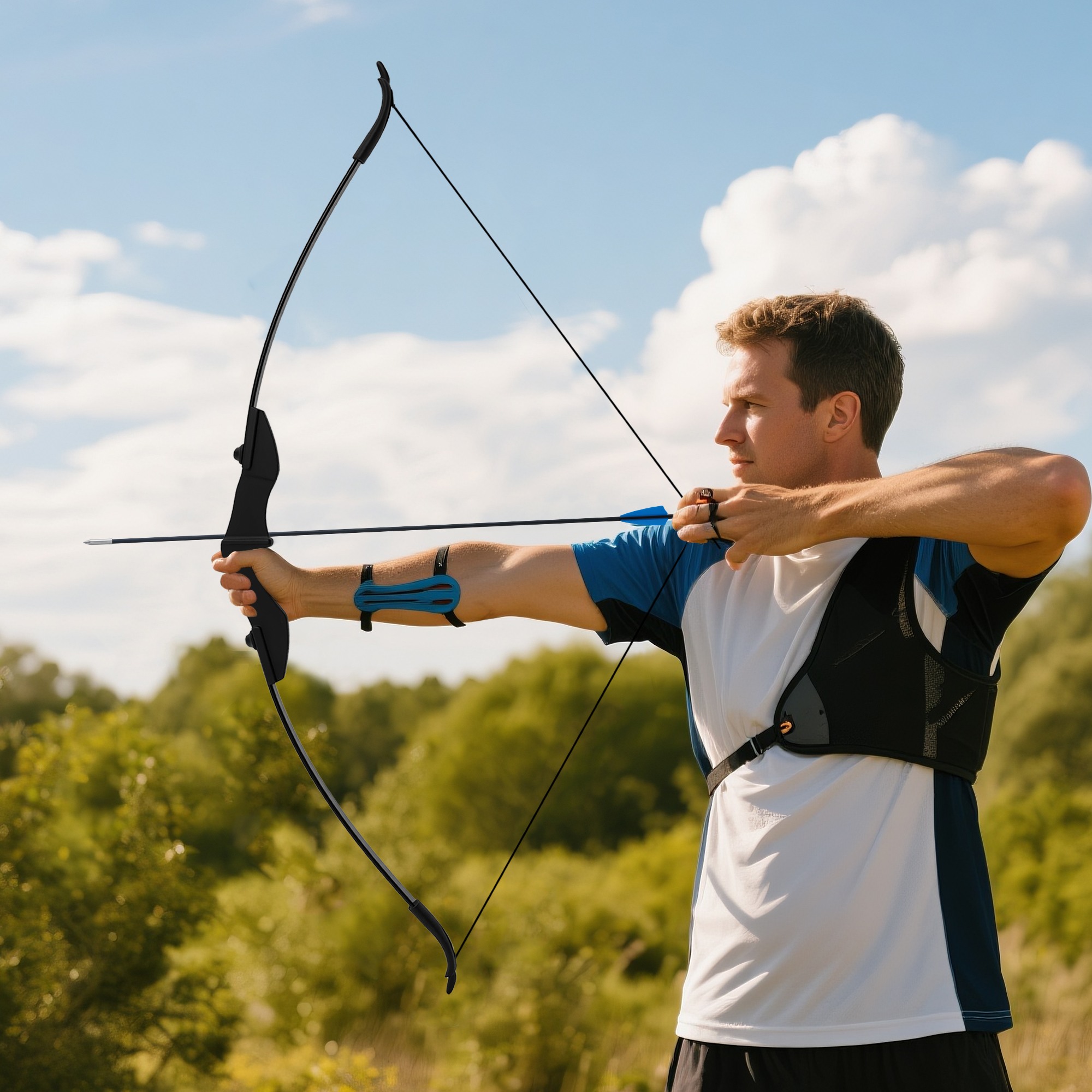 Petoto Recurve Bow and Arrow Set, Takedown Recurve Bows Archery for Adults Left and Right Hands 40lbs Archery Set
