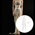 thumbnail image 3 of Figura de acción a escala 1/6, vestido largo, accesorio para soldado femenino de 12 pulgadas. Blanco 2, 3 of 9
