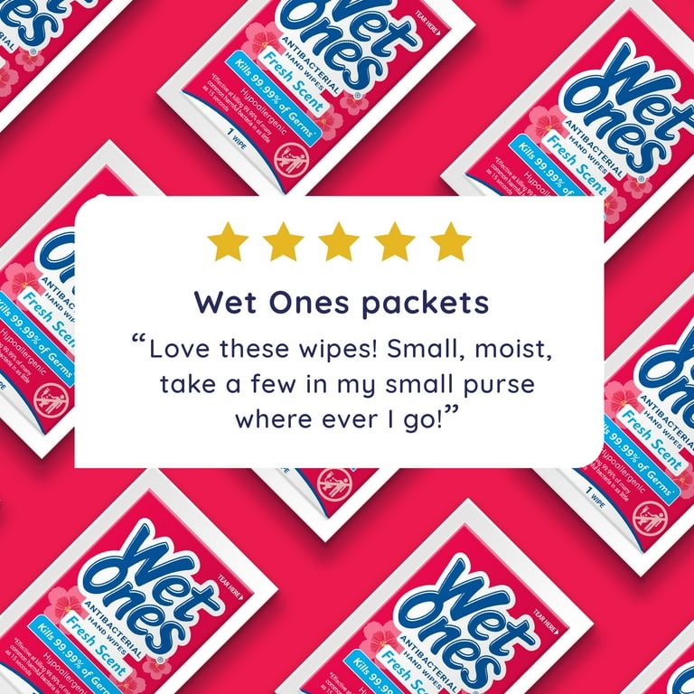 Wet Ones Antibacterial Hand Wipes, Fresh Scent, 24 Ct Singles 6