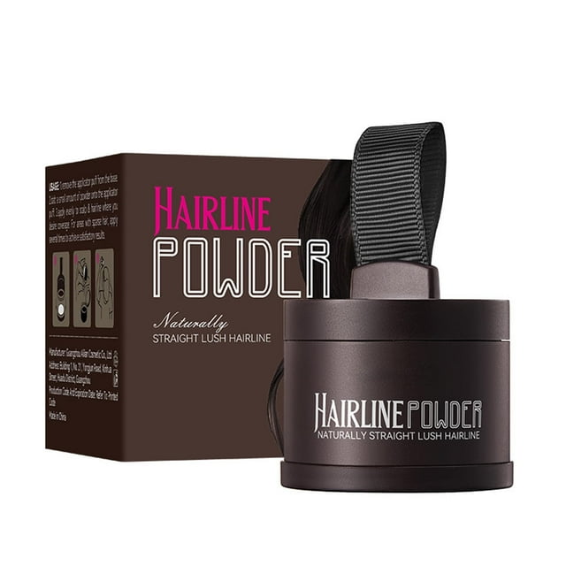 Polvo para cubrir el cabello, retoque capilar, coloración para cubrir canas, polvo para ocultar la calvicie, para mujeres y hombres (4 g)