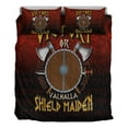 thumbnail image 3 of Viking Bedding Set Victory or Valhalla Shield Maiden Bedding Set RLT12, 3 of 5