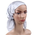 thumbnail image 5 of LOLIPPYY Silk Maternal Cap Silver Woman Sleeping Hat Comfortable Wear, 5 of 6