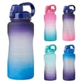 thumbnail image 1 of Eigraketly Botella de agua motivacional grande de 68 oz con marcador de tiempo y pajita extraíble Botella sin BPA a prueba de fugas para Fitness Gym Office Kits de desorden para acampar Numero 3 Eigraketly OD016991-03, 1 of 6