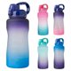 thumbnail image 1 of sweethay Botella de agua motivacional grande de 68 oz con marcador de tiempo y pajita extraíble Botella sin BPA a prueba de fugas para Fitness Gym Office Kits de desorden para acampar Numero 3 sweethay OD016991-03, 1 of 6