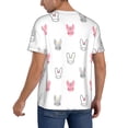 thumbnail image 2 of Hirioo Girl Rabbit for Men's Baseball T-shirt Shirts Short Sleeve Casual Summer Button Stretch T Shirts,Size S-4XL-Medium, 2 of 7
