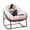pink, variant on SDJPOI Outdoor Rattan Rocking Chair with Padded Cushion, Rocker Recliner Chair Outdoor for Front Porch, Living Room, Patio, Garden