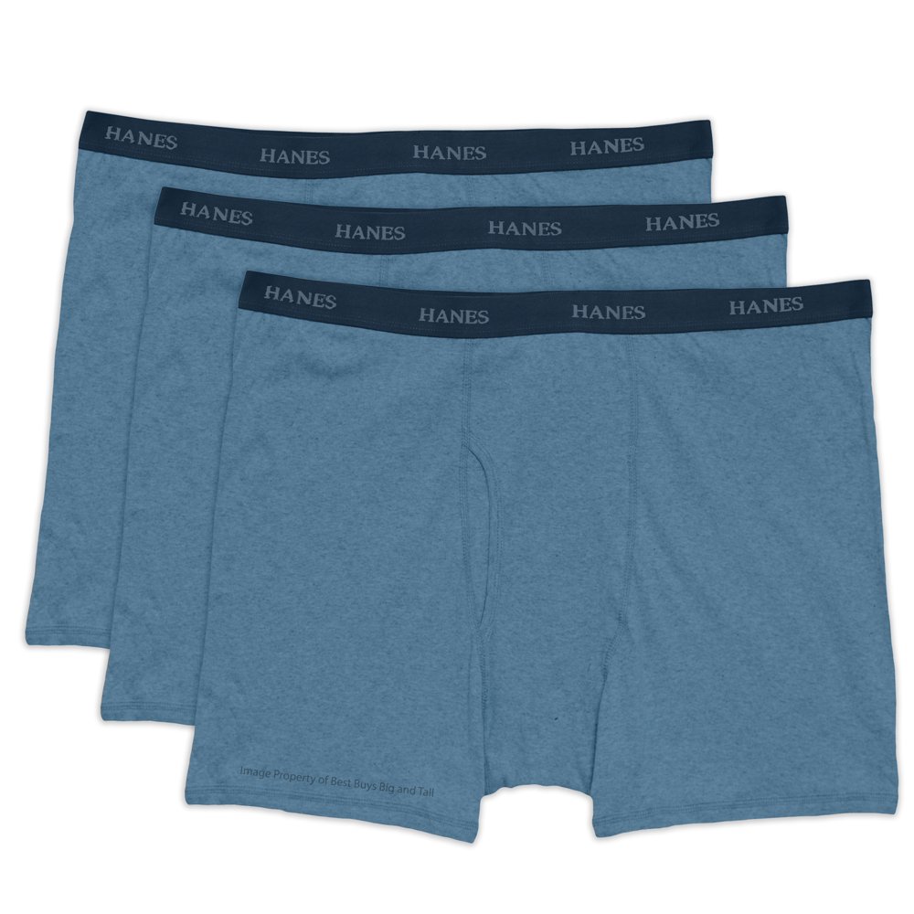 Hanes Hanes Big & Tall Men's Boxer Briefs 100 Cotton 3Pack