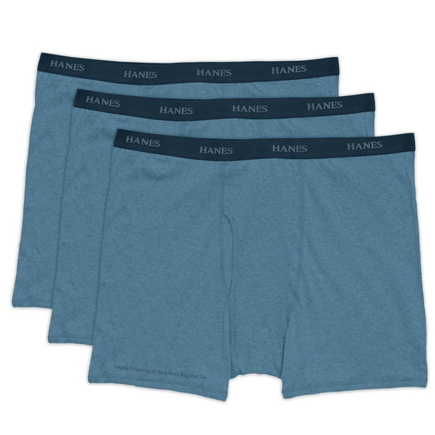 Hanes Hanes Big & Tall Men's Boxer Briefs 100 Cotton 3Pack