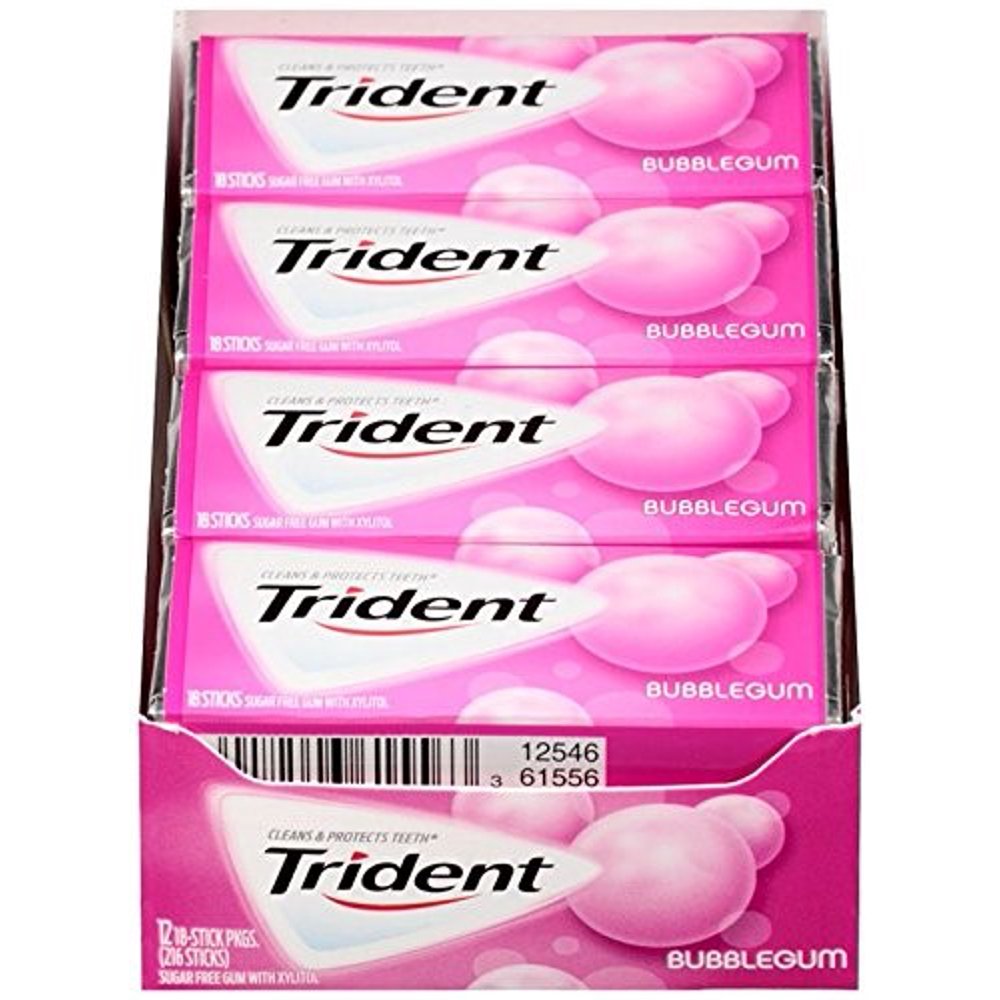 Trident Bubble Gum, 26 Piece, 14 Count