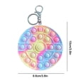 thumbnail image 3 of Monedero Fidget Dimple con forma de llavero con forma de burbuja con forma de dedo, 3 of 5