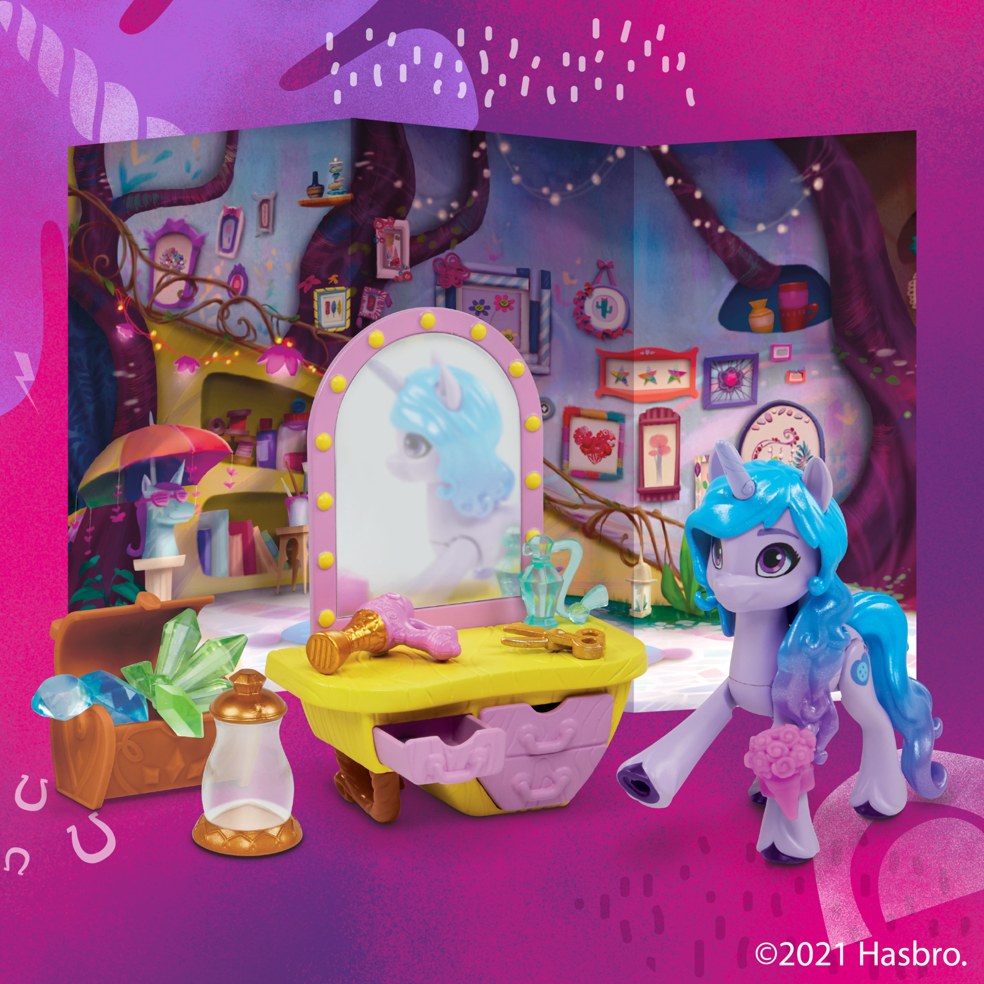 My Little Pony: A New Generation Movie&nbsp;Story Scenes Critter Creation Izzy Moonbow Playset - image 4 of 10
