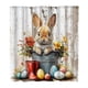 thumbnail image 2 of Cortina de Baño de Pascua, Sin Taladros, con 12 Ganchos, 2 of 6