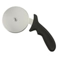 thumbnail image 1 of Pizza Cutter Wheel, 3.9 Inch, Sharp Stainless Steel Blade, Rust Resistant, Comfort Handle, Thumb Guard Protection, Slice Thick or Thin Pizzas, Pie Crust, Black, 1 of 3
