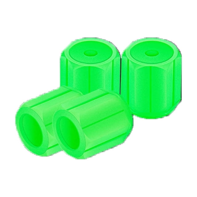 mtvxesu Luminous Waterproof Car Tire Caps Set for Night Visibility Easy Installation 4Pc