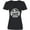AB-Black, variant on Inktastic Senior Class of 2026 in White with Graduation Cap Women's V-Neck T-Shirt