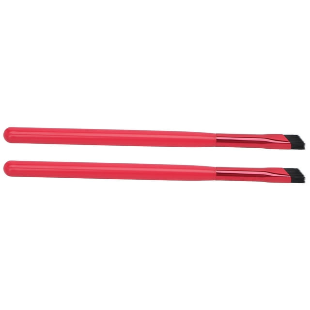 2 cepillos de cejas profesionales portátiles de nailon suave, cepillo de cejas para la línea del cabello, herramienta cosmética para mujeres