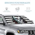 thumbnail image 2 of Bingfone Watercolor Skull Car Windshield Sunshade,Sun Foldable Sun Shield Sun Visor for Car - Medium, 2 of 8