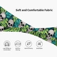 thumbnail image 5 of Rateoe Skull and Palm Leaves Pattern Sports Headbands ,Moisture Wicking Workout Headband, Sweatband Headbands for Running,Cycling,Yoga,Hairband for Women and Men, 5 of 9
