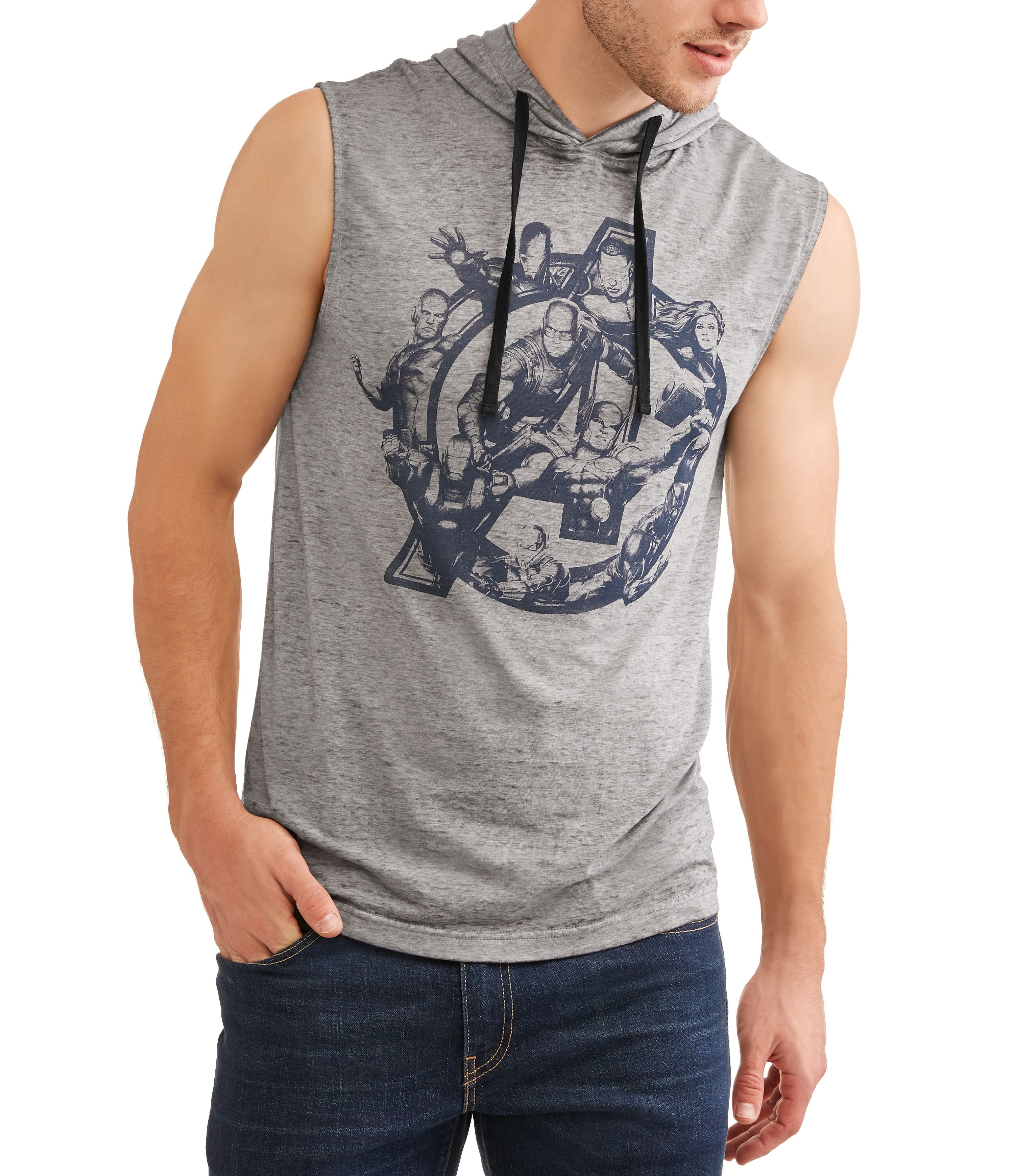 marvel sleeveless hoodie