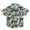 Yellow, variant on Ruyang Boys Stripe Tropical Print Shirts Button Down Short Sleeve Tee Shirt Top Summer Clothes Hawaiian Beach Cardigan