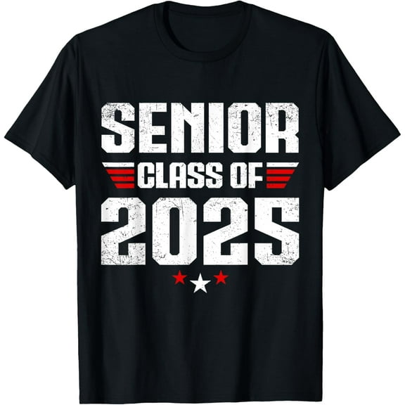 Senior Class of 2025 Graduation Men Women Senior 2025 T-Shirt Men women T-shirt black, gift. Sizes: S, M,L, XL, 2XL, 3XL, 4XL