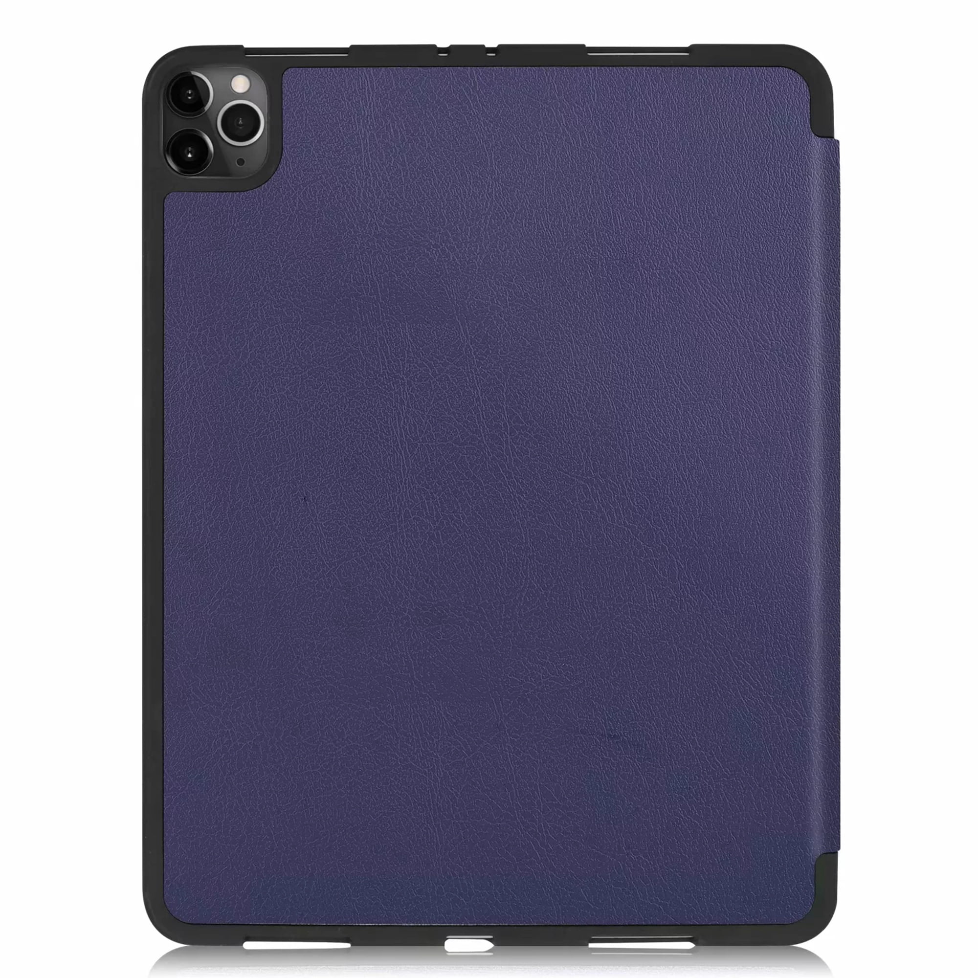 Dteck Slim Fit Case For New iPad Pro 11 inch 2020 with Pencil Holder, [Support Apple Pencil Wireless Charging] Tri-Fold Stand Magnetic Flip Auto Wake Sleep Case Cover For iPad A2068 A2230, Dark Blue