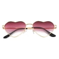 thumbnail image 2 of Gafas de Sol Gleyemor Polarizadas en Forma de Corazón para Mujeres Oro, 2 of 7